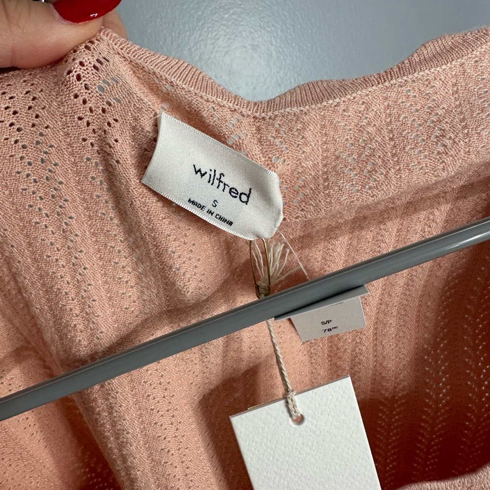 Aritzia Knit Parcel Coral Blush Top - Picture 4 of 4